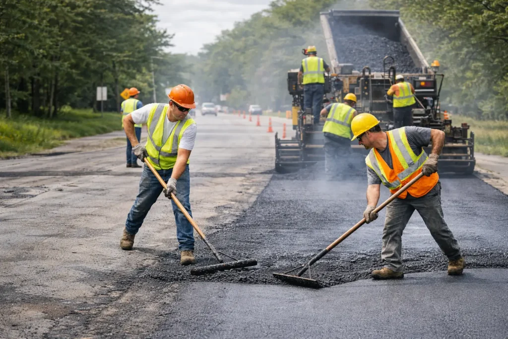 asphalt paving